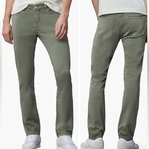 NEW DL1961 Avery Modern Straight Fit Pants In Olive Size:31-32